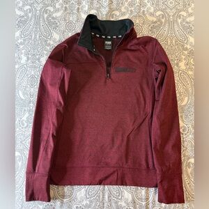 Victoria's Secret PINK Women’s Burgundy Quarter Zip size Medium